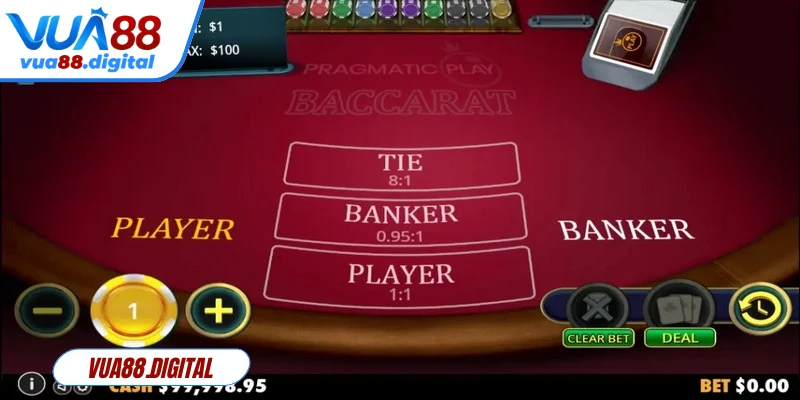 Trong trò chơi Baccarat, bài sẽ được chia cho hai vị trí đối lập